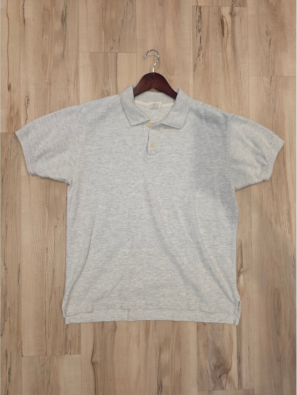 J.Crew Classic Light Gray Cotton Polo Shirt Size Small